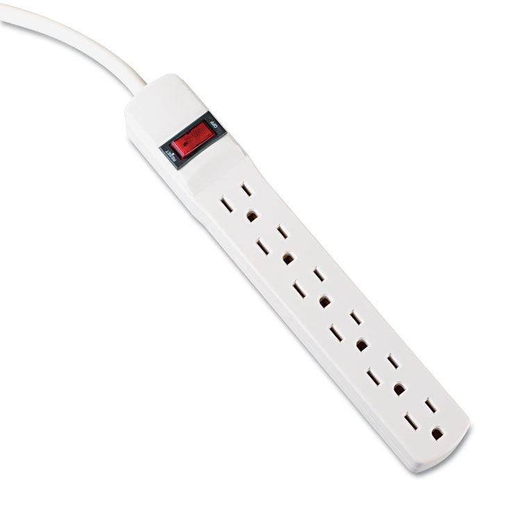 Innovera® Power Strip, 6 Outlets, 6 ft Cord, Ivory (IVR73306) Each