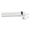 Innovera® Power Strip, 6 Outlets, 6 ft Cord, Ivory (IVR73306) Each