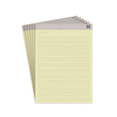 TRU RED™ Notepads, Narrow Rule, 50 Canary Yellow 8.5 x 11.75 Sheets, 6/Pack (TUDTR59921) Pack of 6