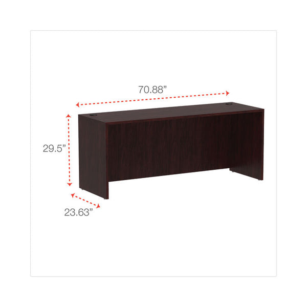 Alera® Alera Valencia Series Credenza Shell, 70.88w x 23.63d x 29.5h, Mahogany (ALEVA257224MY) Each