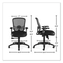 Alera® Alera Linhope Chair, Supports Up to 275 lb, Black Seat/Back, Black Base (ALELH42B14) Each